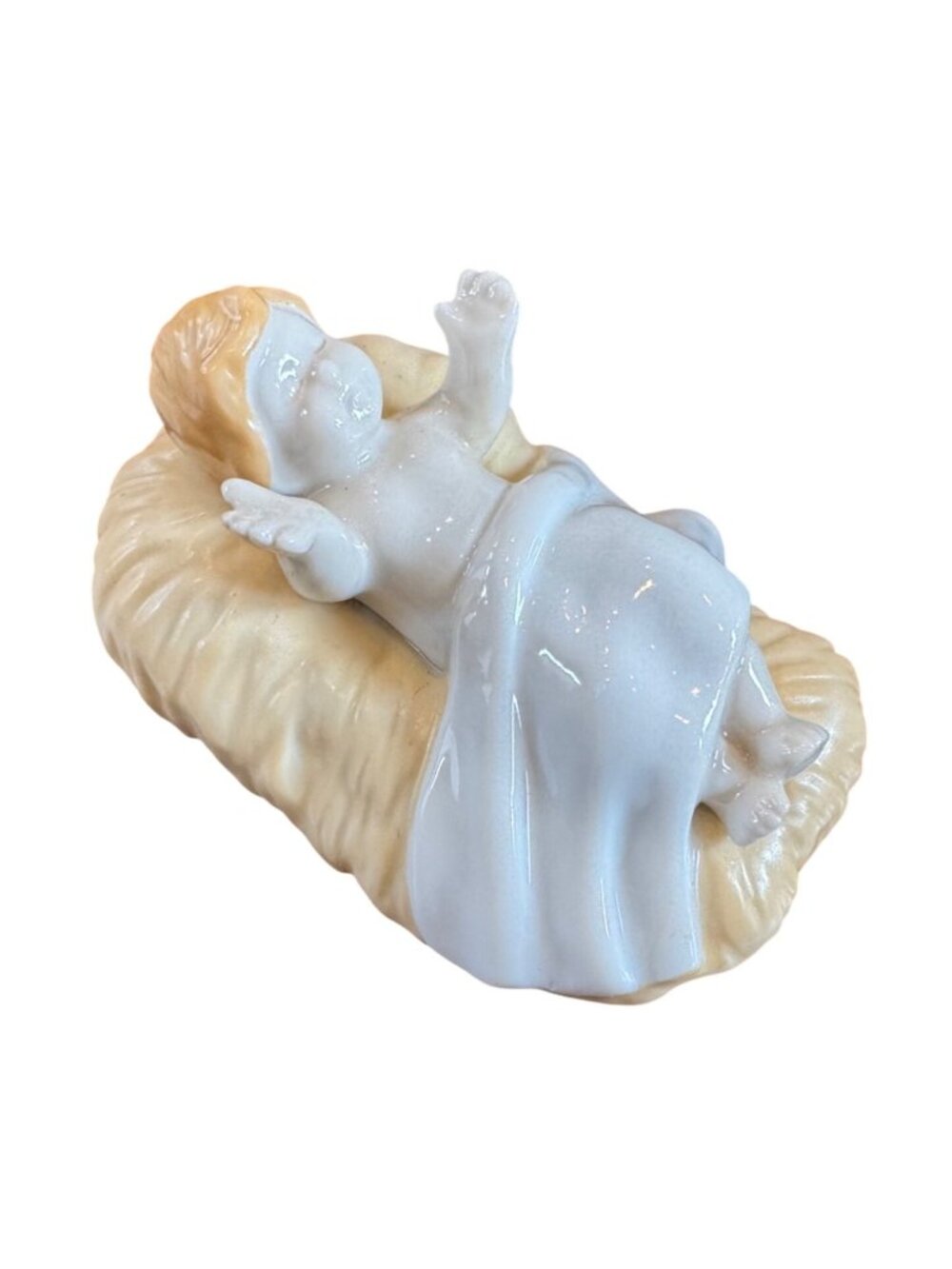 VTG 1992 Avon Nativity Baby Jesus Replacement Figurine By OBrien Hand Painted